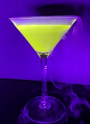 Neon coloured cocktail